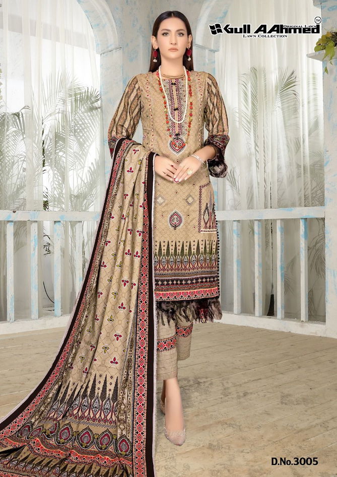 Gull A Ahmed Minhal Vol 3 Karachi Cotton Dress Material Catalog
